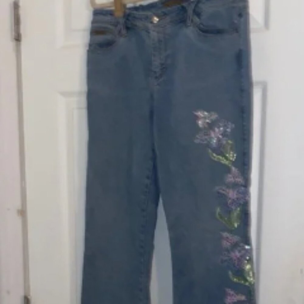 Vintage XOXO Embroidered Blue Jeans
